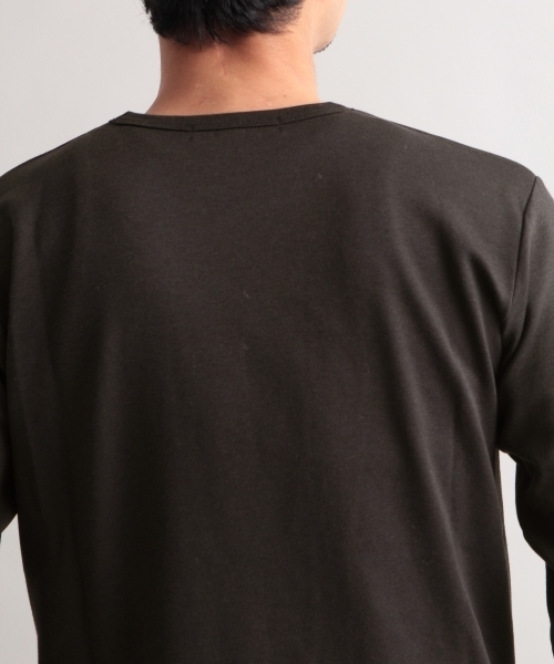 BLISS POINT（ブリスポイント）の「シルケットポンチクルー長袖/780368（Tシャツ/カットソー・メンズ・ブラック/ホワイト/グレー・MEDIUM/LARGE）」の6枚目の写真