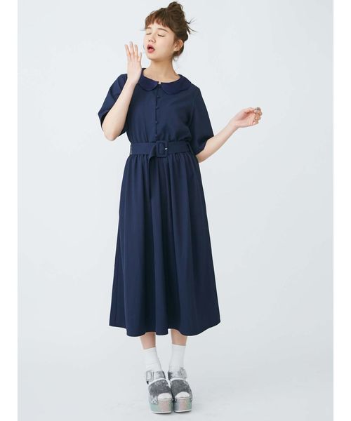 Merry Jenny メリージェニー の スカラップカラーシャツワンピース ワンピース Wear