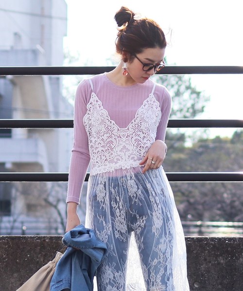 reca（レカ）の「【プチプラ】ふんわりやわらかリブ　春ニットソー（Tシャツ/カットソー・レディース・アイボリー/ブラック/グレー/パープル・FREE）」の6枚目の写真