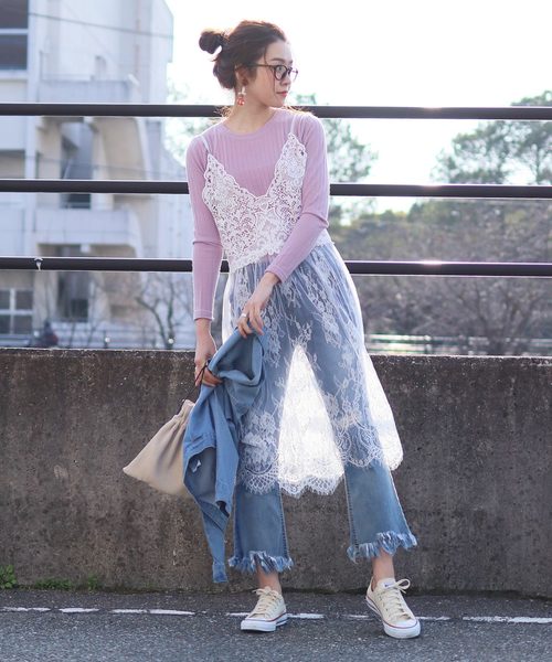 reca（レカ）の「【プチプラ】ふんわりやわらかリブ　春ニットソー（Tシャツ/カットソー・レディース・アイボリー/ブラック/グレー/パープル・FREE）」の14枚目の写真