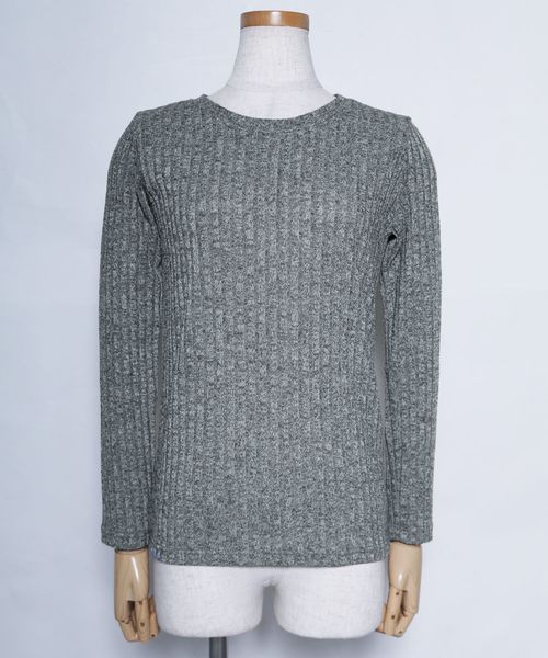 reca（レカ）の「【プチプラ】ふんわりやわらかリブ　春ニットソー（Tシャツ/カットソー・レディース・アイボリー/ブラック/グレー/パープル・FREE）」の20枚目の写真