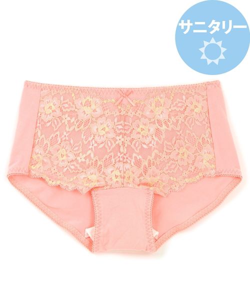 fran de lingerie(フランデランジェリー)の「fran SanitaryShorts サニタリーショーツ ヒップハング <ウィング対応>(ショーツ・レディース・ピンク/ネイビー/サックスブルー/クリアブラック/ミント/ブラック/サーモンピンク/ダークブルー/シルバーグレー・L/M/3L/S/LL)」の8枚目の写真