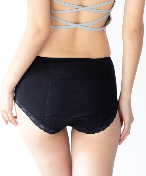 fran de lingerie(フランデランジェリー)の「fran SanitaryShorts サニタリーショーツ ヒップハング <ウィング対応>(ショーツ・レディース・ピンク/ネイビー/サックスブルー/クリアブラック/ミント/ブラック/サーモンピンク/ダークブルー/シルバーグレー・L/M/3L/S/LL)」の13枚目の写真