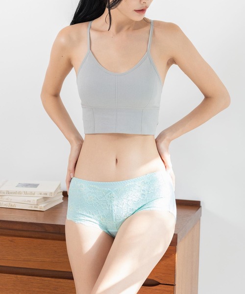 fran de lingerie(フランデランジェリー)の「fran SanitaryShorts サニタリーショーツ ヒップハング <ウィング対応>(ショーツ・レディース・ピンク/ネイビー/サックスブルー/クリアブラック/ミント/ブラック/サーモンピンク/ダークブルー/シルバーグレー・L/M/3L/S/LL)」の10枚目の写真