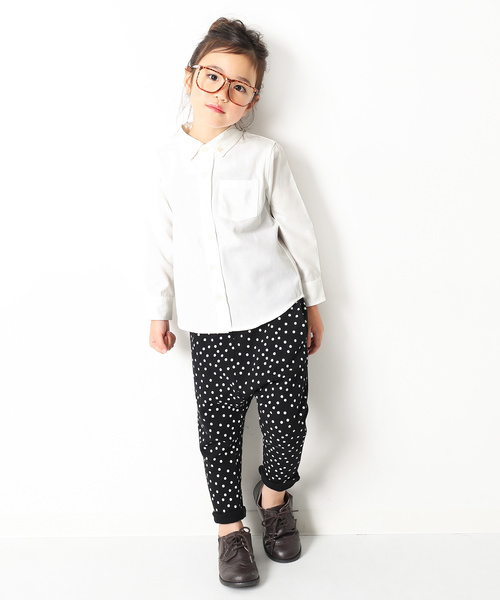 devirock（デビロック）の「ベーシックオックスフォードシャツ フォーマル（シャツ/ブラウス・キッズ・ピンク/ミント/ホワイト/ブルー・110cm/100cm/120cm/130cm/140cm/150cm/160cm）」の15枚目の写真