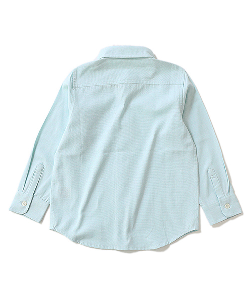 devirock（デビロック）の「ベーシックオックスフォードシャツ フォーマル（シャツ/ブラウス・キッズ・ピンク/ミント/ホワイト/ブルー・110cm/100cm/120cm/130cm/140cm/150cm/160cm）」の6枚目の写真