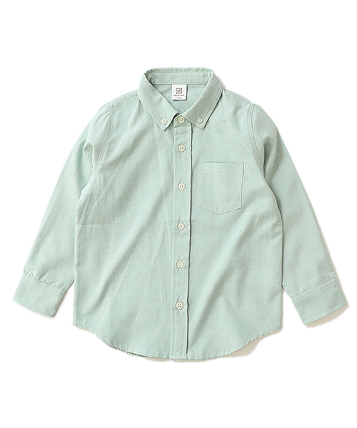devirock（デビロック）の「ベーシックオックスフォードシャツ フォーマル（シャツ/ブラウス・キッズ・ピンク/ミント/ホワイト/ブルー・110cm/100cm/120cm/130cm/140cm/150cm/160cm）」の12枚目の写真