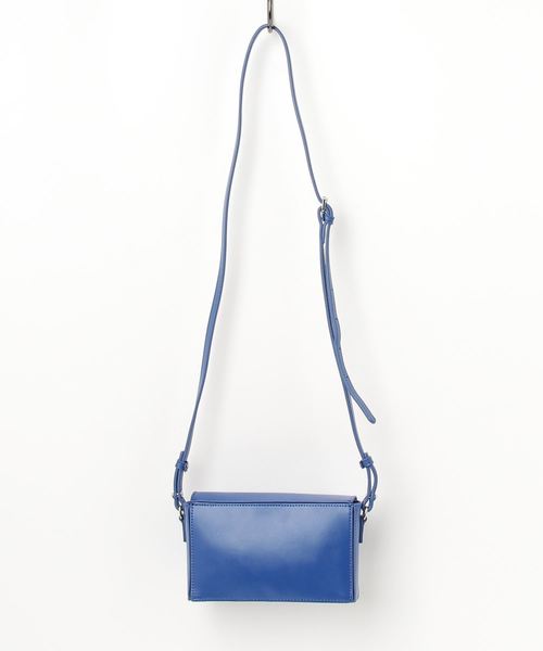 YAHKI（ヤーキ）の「YAHKI:ボックスショルダーバッグ（ショルダーバッグ・レディース・レッド/ブルー・ONE SIZE）」の3枚目の写真