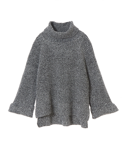 fifth（フィフス）の「タートルネックニットプルオーバー（ニット/セーター・レディース・ベージュ/グレー・MEDIUM）」の12枚目の写真