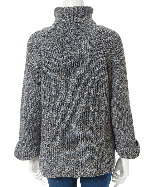 fifth（フィフス）の「タートルネックニットプルオーバー（ニット/セーター・レディース・ベージュ/グレー・MEDIUM）」の9枚目の写真