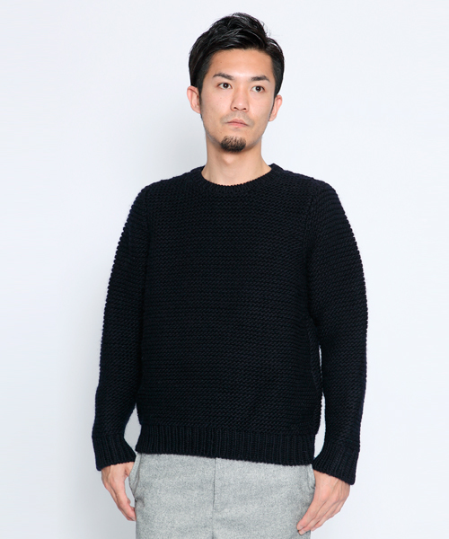 SILAS（サイラス）の「WL CREW KNIT（ニット/セーター・メンズ・ホワイト/グリーン/ネイビー・1/2/3）」の3枚目の写真