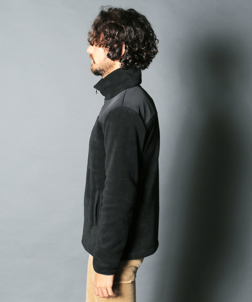 Magine(マージン)の「【Magine】FLEECE SWITCHING NYLON STAND JKT スタンドジャケット/1834-65(ブルゾン・メンズ・ブラック/ベージュ/グレー・44/46/48)」の10枚目の写真