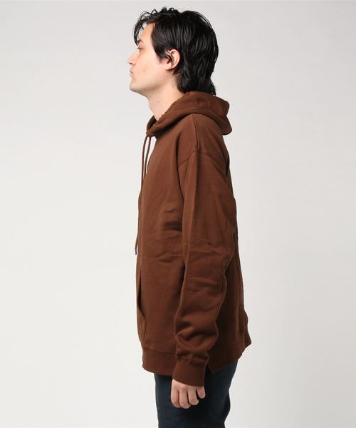 WEGO（ウィゴー）の「WEGO/サイドスリットカラー起毛プルパーカー（パーカー・メンズ・ホワイト/ブラック/ダークグリーン/ブラウン/レッド/イエロー系その他/イエロー/ライトパープル/ブルー系その他/ライトピンク/杢グレー/オレンジ系その他・SMALL/MEDIUM/LARGE/X-SMALL）」の13枚目の写真