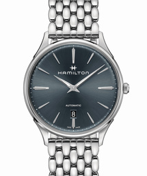 HAMILTON [ハミルトン] 腕時計 Jazzmaster （ジャズマスター） Thinline オート 自動巻き 40MM ステンレススチール ブレスレット ブルー×シルバー