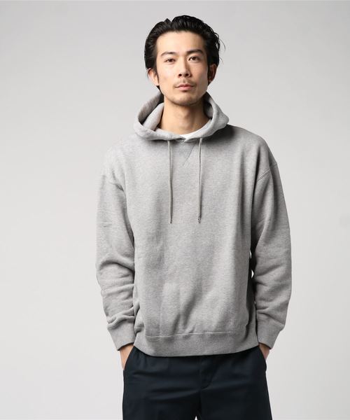 Traditional Weatherwear(トラディショナルウェザーウェア)の「【MEN'S】キルテッドパッチ クルーネック プルオーバーパーカ(パーカー・メンズ・ホワイト/ネイビー/グレー/レッド/ブルー/グリーン・M/L/S)」の3枚目の写真