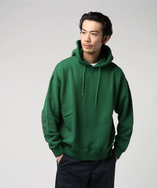 Traditional Weatherwear(トラディショナルウェザーウェア)の「【MEN'S】キルテッドパッチ クルーネック プルオーバーパーカ(パーカー・メンズ・ホワイト/ネイビー/グレー/レッド/ブルー/グリーン・M/L/S)」の4枚目の写真