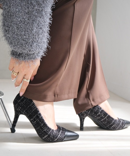 AmiAmi（アミアミ）の「走れるポインテッドトゥパンプス/7センチヒール/生地巻きヒールタイプ（パンプス・レディース・ライトグレー/ブラック/ネイビー/シルバー/アイボリー/パイソン/ブラック系その他/コーラル/ベージュ系その他2/ベージュ系その他/グレイッシュベージュ/ベージュ系その他3/ベージュ系その他4/グレー/レモンイエロー/ミックスグレー/ブラック系その他2/ブルー系その他/ホワイト系その他/パープル/カーキ/グレー系その他/ブラウン系その他/ワイン/レオパード/ホワイト系その他2/ベージュ系その他5/ピンクベージュ/オレンジ系その他/キャメル/ブラック系その他3/ブラウン/ライトオリーブ/ブラック系その他4/シルバー系その他/ブラウン系その他2/ライトブルー/ライトグリーン/ライトカーキ/ベージュ系その他6/シルバー系その他2/ブラック系その他5/グレー系その他2/その他/ブラック系その他6・40/38/39/35/36/37/34）」の10枚目の写真