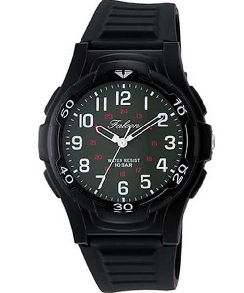 Q&Q（キューアンドキュー）の「Q&Q Falcon ファルコン（アナログ腕時計・メンズ・ブラック×グリーン/ブラック×ブラック/ブルー系その他2/ブラック×ホワイト/ブルー系その他・FREE）」の3枚目の写真