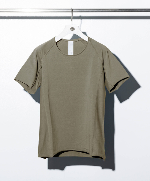 C DIEM（カルペディエム）の「C DIEM(カルペディエム)度詰め天竺 半袖Tシャツ（Tシャツ/カットソー・メンズ・ライトブルー/ブラック/カーキ/ライトベージュ・MEDIUM/SMALL/LARGE）」の4枚目の写真