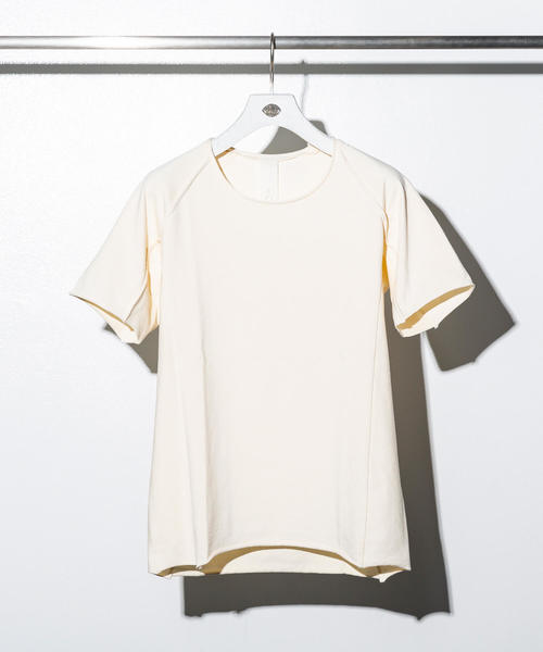 C DIEM（カルペディエム）の「C DIEM(カルペディエム)度詰め天竺 半袖Tシャツ（Tシャツ/カットソー・メンズ・ライトブルー/ブラック/カーキ/ライトベージュ・MEDIUM/SMALL/LARGE）」の3枚目の写真