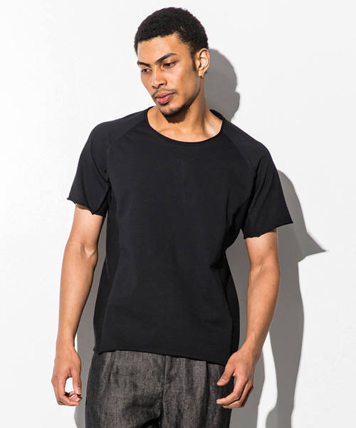 C DIEM（カルペディエム）の「C DIEM(カルペディエム)度詰め天竺 半袖Tシャツ（Tシャツ/カットソー・メンズ・ライトブルー/ブラック/カーキ/ライトベージュ・MEDIUM/SMALL/LARGE）」の2枚目の写真