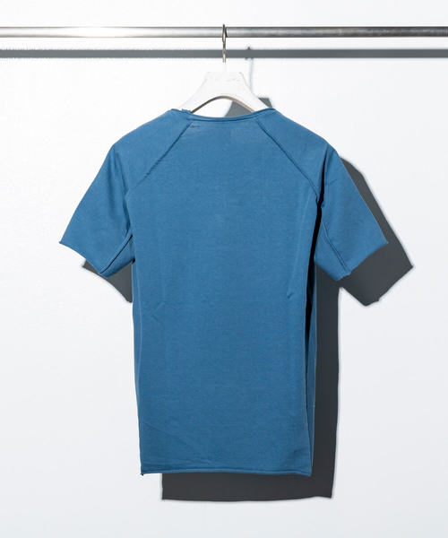 C DIEM（カルペディエム）の「C DIEM(カルペディエム)度詰め天竺 半袖Tシャツ（Tシャツ/カットソー・メンズ・ライトブルー/ブラック/カーキ/ライトベージュ・MEDIUM/SMALL/LARGE）」の5枚目の写真