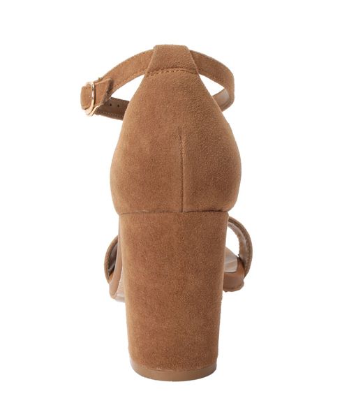 Ungrid（アングリッド）の「フェイクスウェードヒールサンダル（サンダル・レディース・グレー/キャメル・S/M/L）」の4枚目の写真