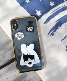 HAPPY FACE（ハッピーフェイス）の「〈HAPPY FACE/ハッピーフェイス〉Celebrity Style iPhone Case/透明メタリックフレーム海外セレブ風iPhoneケース（スマホケース/カバー）」
