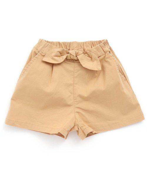 apres les cours（アプレレクール）の「リボンキュロットパンツ（その他パンツ・キッズ・ダークグリーン/ローズ/チェック/ベージュ/サックスブルー・130/120/90/110/100/80/140）」の2枚目の写真