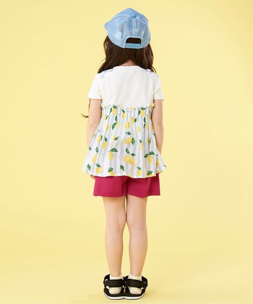 apres les cours（アプレレクール）の「リボンキュロットパンツ（その他パンツ・キッズ・ダークグリーン/ローズ/チェック/ベージュ/サックスブルー・130/120/90/110/100/80/140）」の20枚目の写真