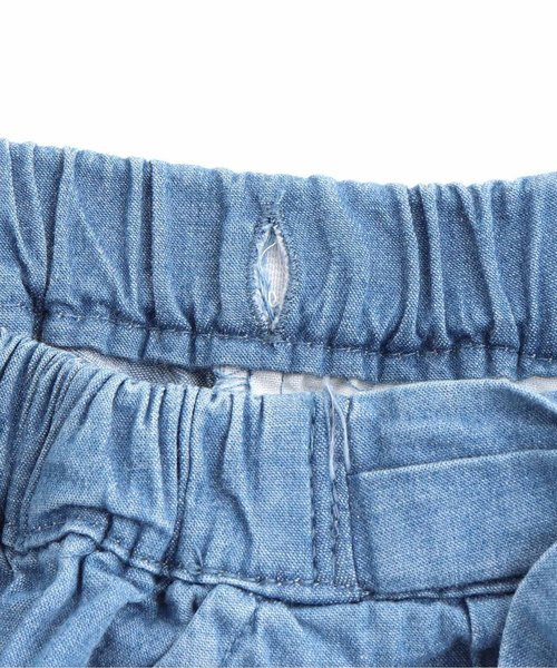 apres les cours（アプレレクール）の「リボンキュロットパンツ（その他パンツ・キッズ・ダークグリーン/ローズ/チェック/ベージュ/サックスブルー・130/120/90/110/100/80/140）」の15枚目の写真