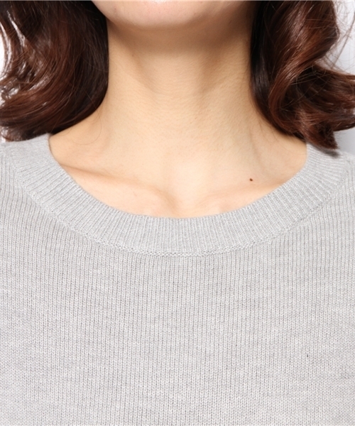 アンゴラ混フロントポケットコクーンワンピース