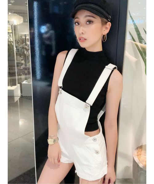GYDA(ジェイダ)の「サロペSPT(サロペット/オーバーオール・レディース・ピンク/ブルー/オフホワイト・MEDIUM/SMALL)」の5枚目の写真