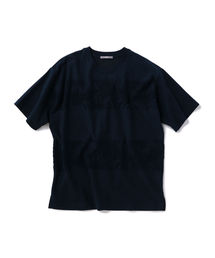 SU: リーフ ジャカード パイル ボーダー Tシャツ
