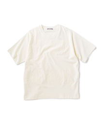 SU: リーフ ジャカード パイル ボーダー Tシャツ