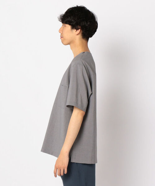 GLOSTER(グロスター)の「ドライクロスTシャツ(Tシャツ/カットソー・メンズ・ライトグレー/ブラック/キャメル・S/M/L/XL)」の5枚目の写真