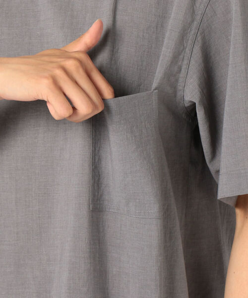 GLOSTER(グロスター)の「ドライクロスTシャツ(Tシャツ/カットソー・メンズ・ライトグレー/ブラック/キャメル・S/M/L/XL)」の10枚目の写真
