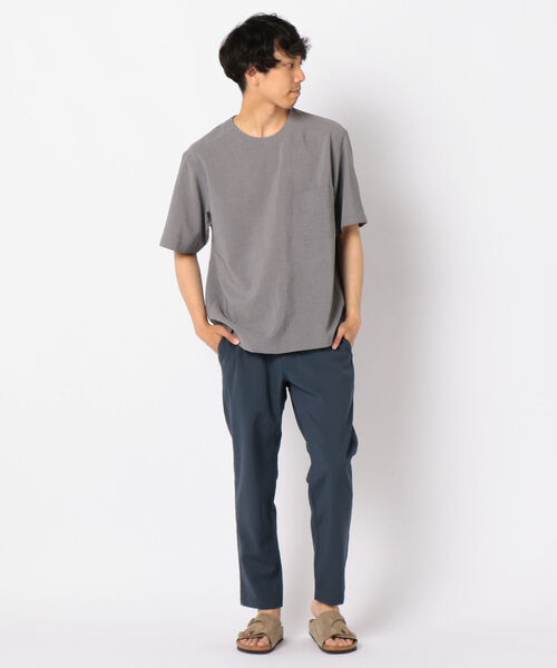 GLOSTER(グロスター)の「ドライクロスTシャツ(Tシャツ/カットソー・メンズ・ライトグレー/ブラック/キャメル・S/M/L/XL)」の13枚目の写真