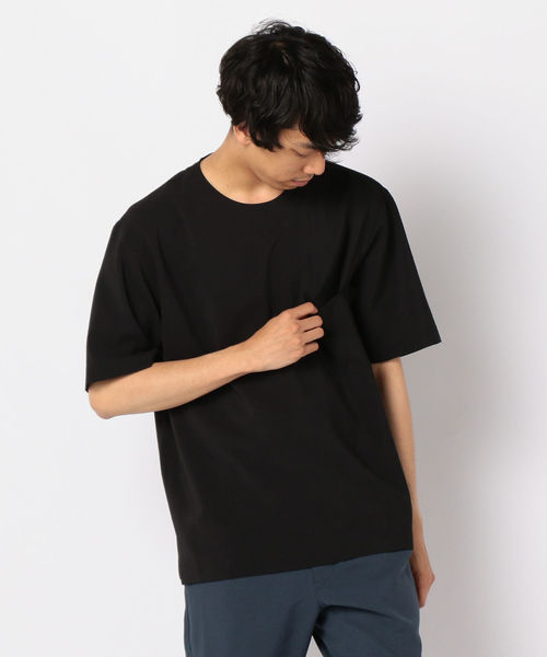 GLOSTER(グロスター)の「ドライクロスTシャツ(Tシャツ/カットソー・メンズ・ライトグレー/ブラック/キャメル・S/M/L/XL)」の1枚目の写真