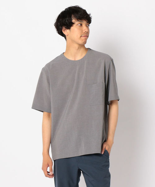 GLOSTER(グロスター)の「ドライクロスTシャツ(Tシャツ/カットソー・メンズ・ライトグレー/ブラック/キャメル・S/M/L/XL)」の17枚目の写真