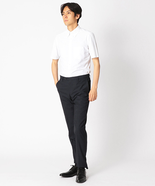 COMME CA ISM(コムサイズム)の「【イージーケア- 吸水速乾素材】 ジャージーシャツ(シャツ/ブラウス・メンズ・ホワイト/ネイビー/ライラック・MEDIUM/LARGE/X-LARGE/SMALL)」の5枚目の写真