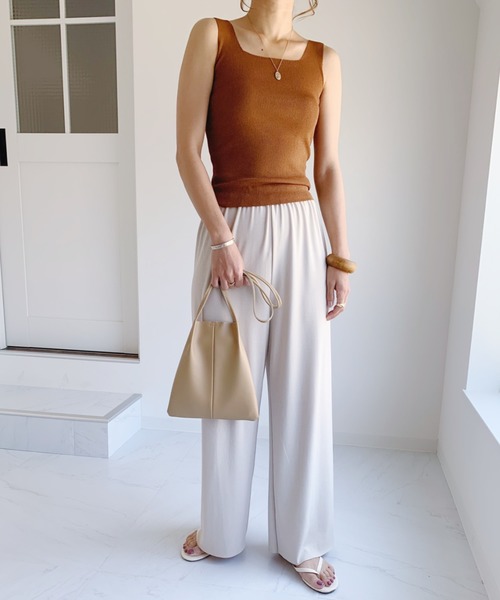 CLEA(クレア)の「キャンバス巾着ポーチSET シンプル ミニショルダー(ショルダーバッグ・レディース・ブラック/ベージュ/オリーブ・FREE)」の9枚目の写真