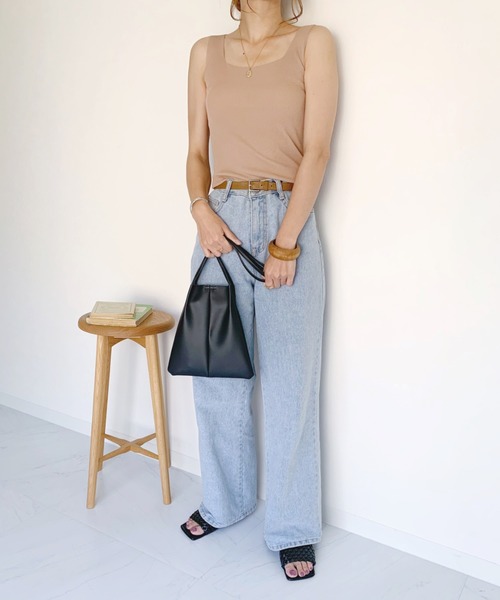 CLEA(クレア)の「キャンバス巾着ポーチSET シンプル ミニショルダー(ショルダーバッグ・レディース・ブラック/ベージュ/オリーブ・FREE)」の16枚目の写真