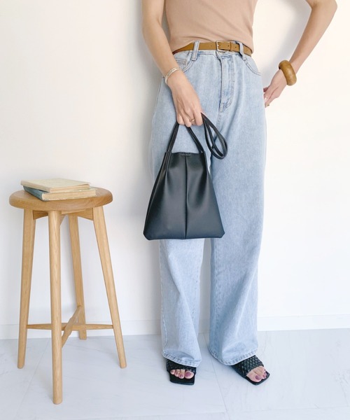 CLEA(クレア)の「キャンバス巾着ポーチSET シンプル ミニショルダー(ショルダーバッグ・レディース・ブラック/ベージュ/オリーブ・FREE)」の15枚目の写真