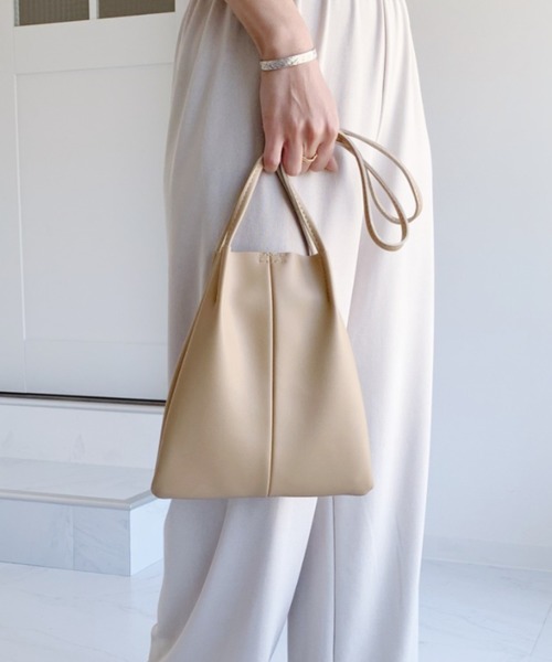 CLEA(クレア)の「キャンバス巾着ポーチSET シンプル ミニショルダー(ショルダーバッグ・レディース・ブラック/ベージュ/オリーブ・FREE)」の10枚目の写真