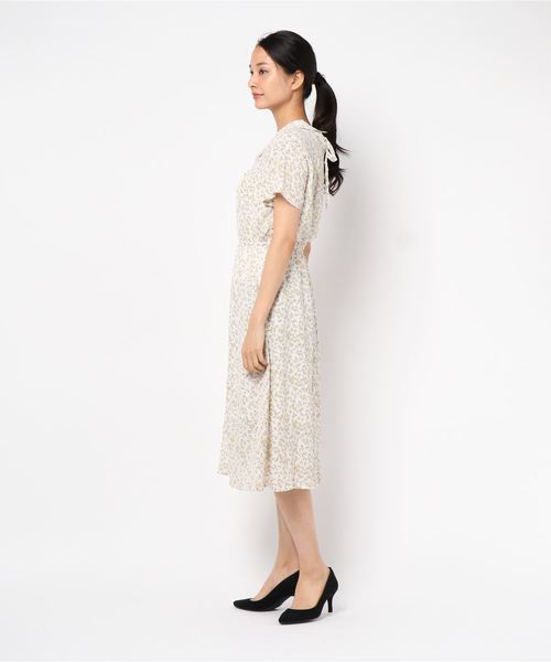 KOBE LETTUCE(コウベレタス)の「バックリボンロング丈開襟シャツワンピース(ワンピース・レディース・ブラック/ホワイト系その他/グリーン系その他/ピンク系その他・FREE)」の6枚目の写真