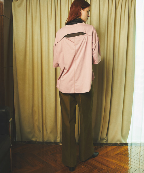 MAISON SPECIAL（メゾンスペシャル）の「◎GINZA 10月号掲載：モールスキンワイドストレートパンツ【MAISON SPECIAL/メゾンスペシャル】■セットアップ対応■（その他パンツ・レディース・カーキ・38/36）」の6枚目の写真