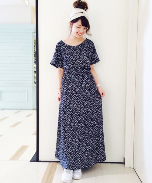 Kastane（カスタネ）の「【Kastane】バックリボンTシャツ（Tシャツ/カットソー・レディース・オフホワイト/ホワイト/ダークブルー/ネイビー・FREE）」の15枚目の写真