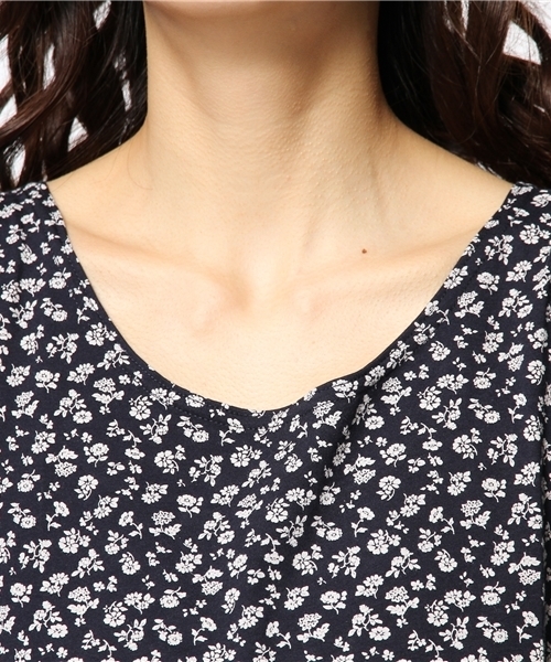 Kastane（カスタネ）の「【Kastane】バックリボンTシャツ（Tシャツ/カットソー・レディース・オフホワイト/ホワイト/ダークブルー/ネイビー・FREE）」の8枚目の写真