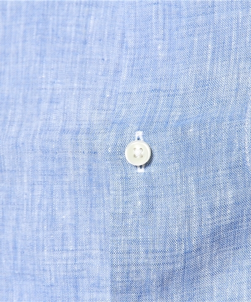 NANO universe（ナノユニバース）の「フレンチLinenシャツ（シャツ/ブラウス・メンズ・ホワイト/サックスブルー/ピンク/ラベンダー/オレンジ/イエロー/グリーン/ブルー・SMALL/X-LARGE/MEDIUM/LARGE）」の14枚目の写真